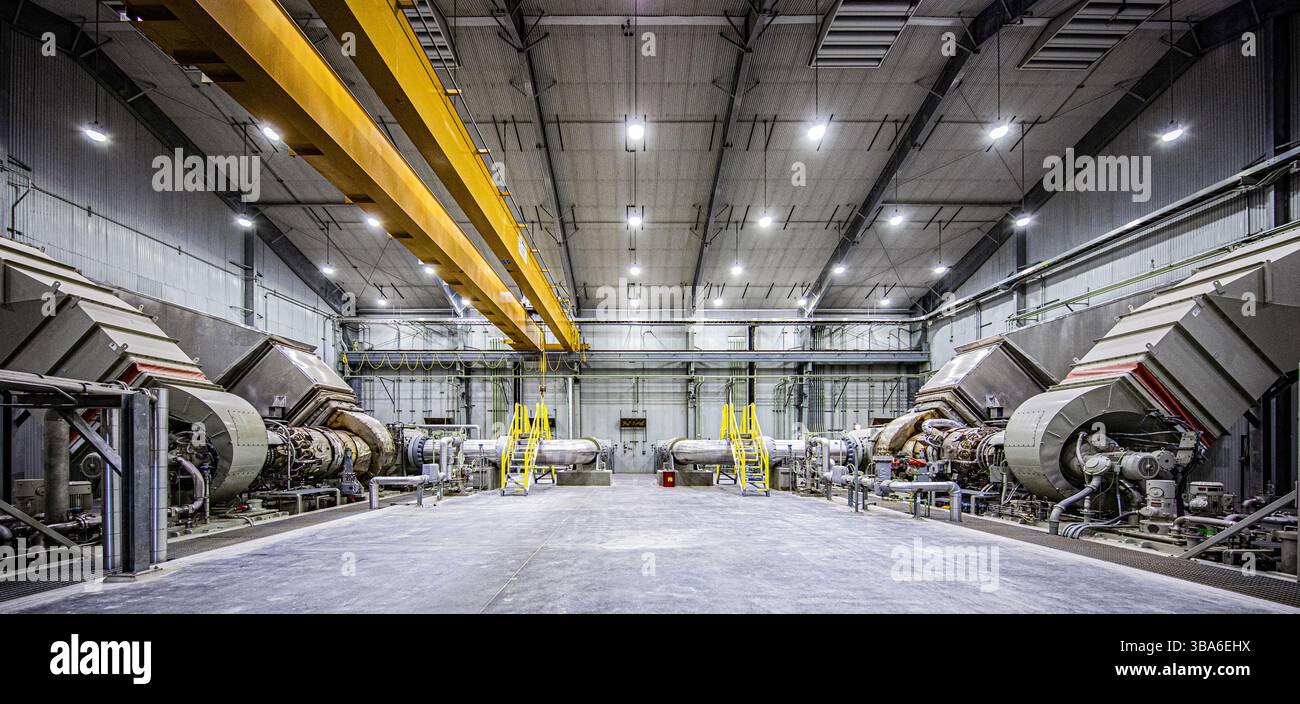 Station de compression travaillant dans le Tennessee Banque D'Images