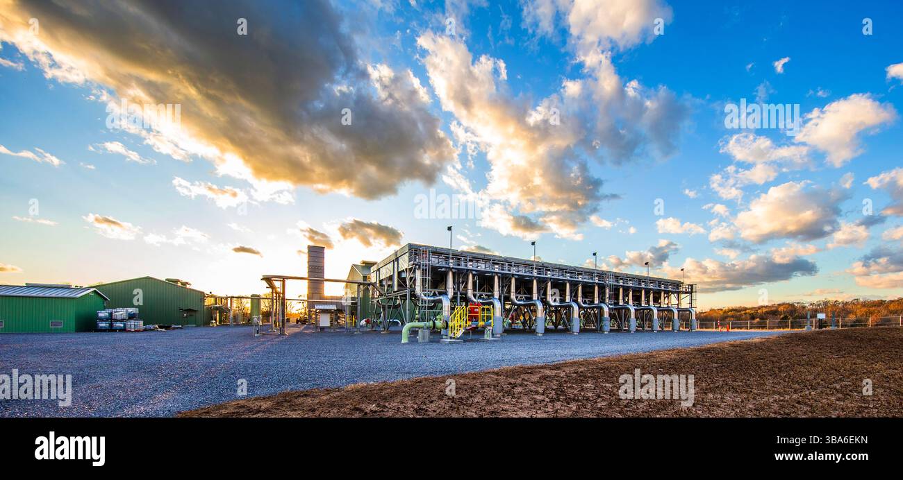 Station de compression travaillant dans le Tennessee Banque D'Images
