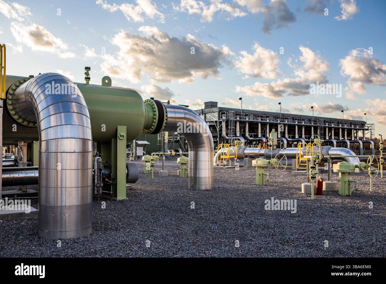 Station de compression travaillant dans le Tennessee Banque D'Images