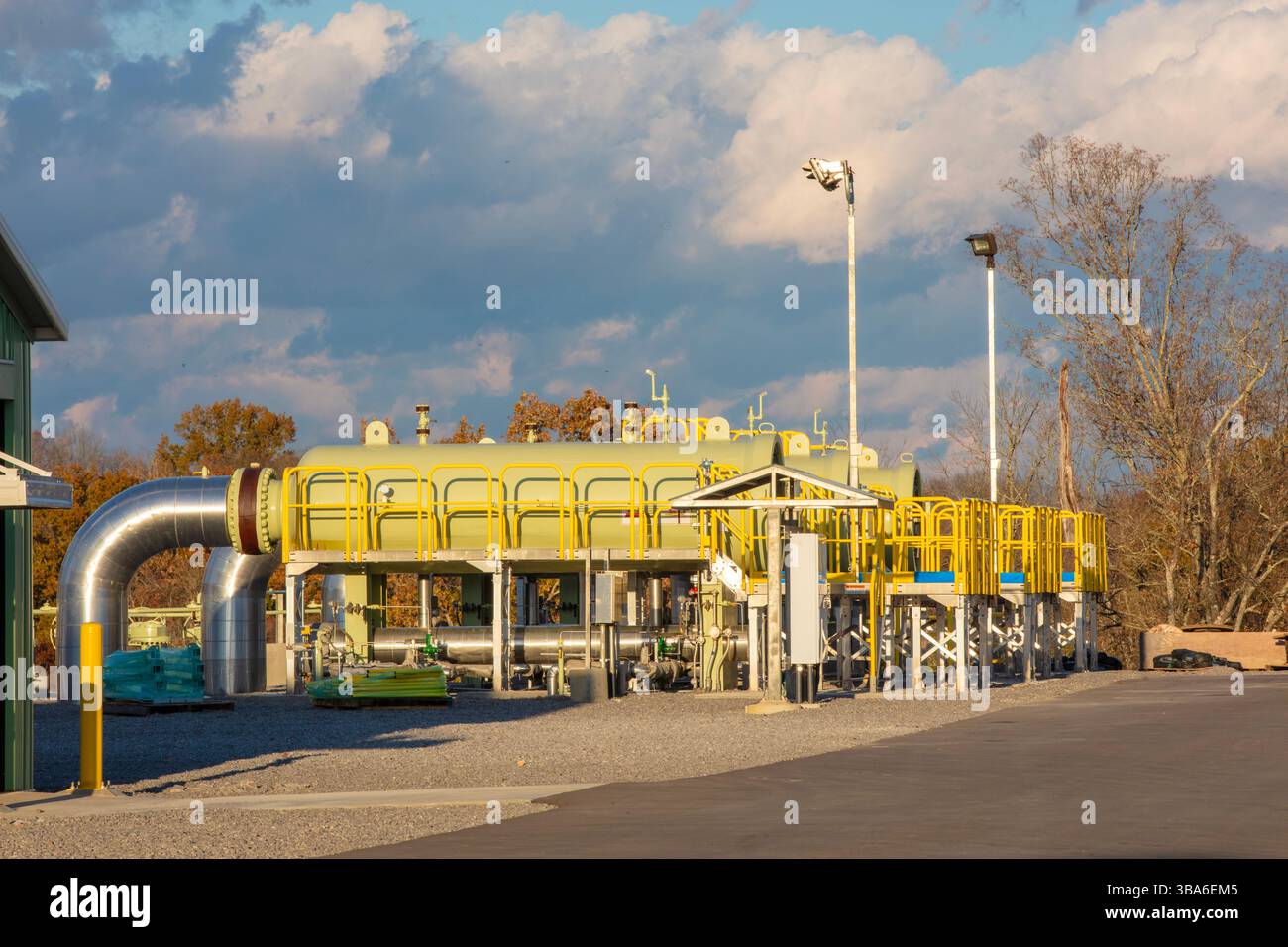 Station de compression travaillant dans le Tennessee Banque D'Images
