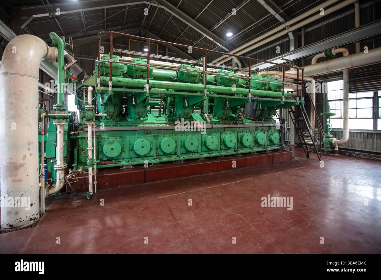 Station de compression travaillant au Kansas Banque D'Images