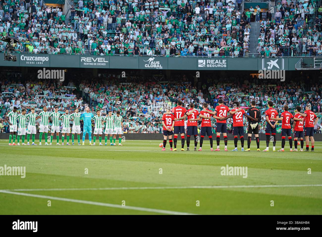 LaLiga match entre Real Betis et CA Osasuna, à Benito Villamarin le 11 mai 2025 à Séville, Espagne Banque D'Images