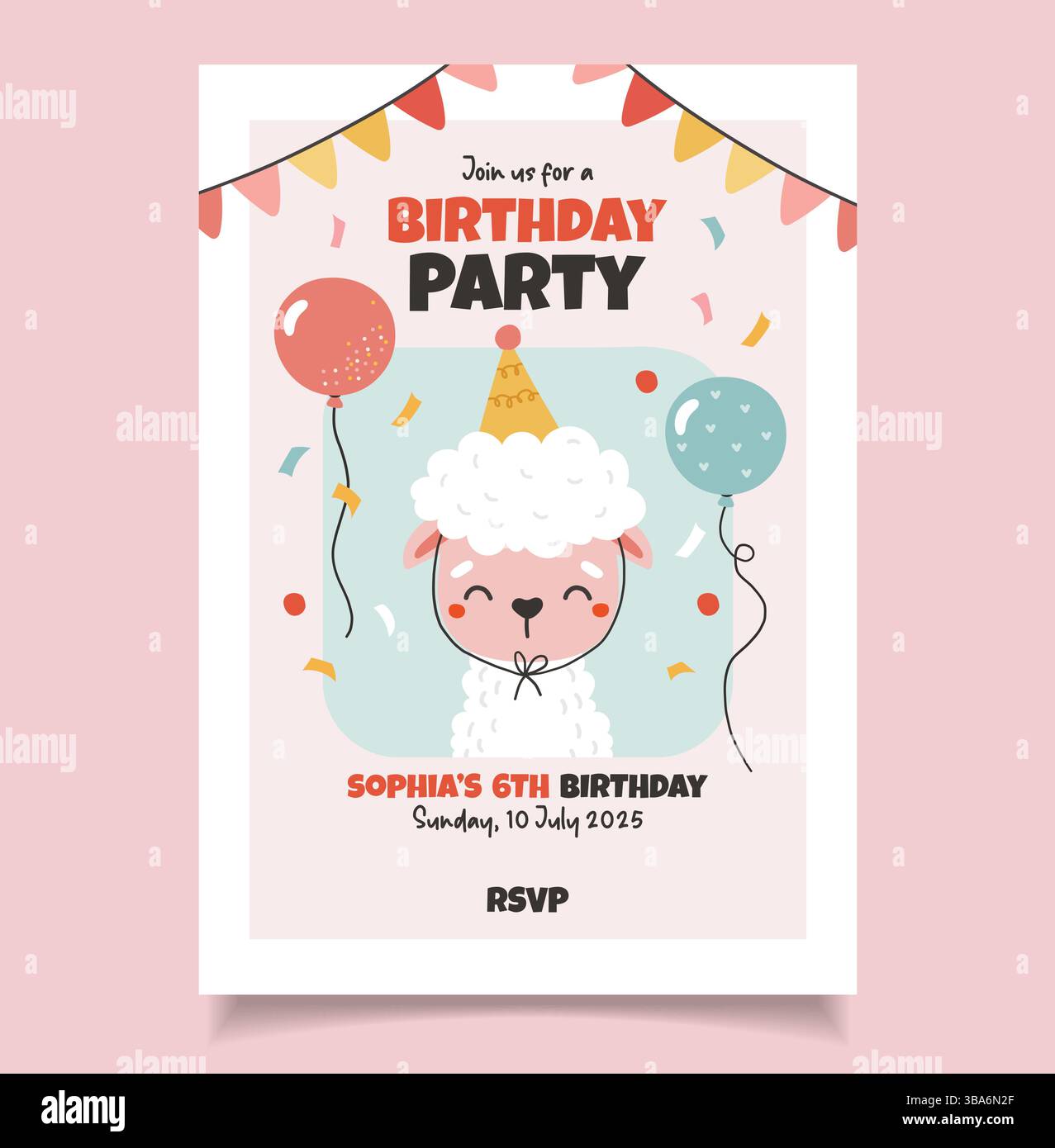 Vecteur d'ensemble d'animaux d'anniversaire. Joyeux anniversaire collection animaux et gâteau, ballons. Illustration vectorielle de fête d'anniversaire. Invitation, affiche, autocollants, g Illustration de Vecteur