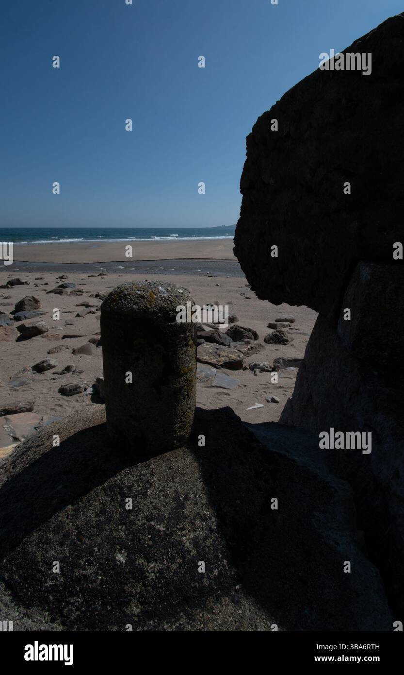 Pentewan Beach Cornwall Banque D'Images