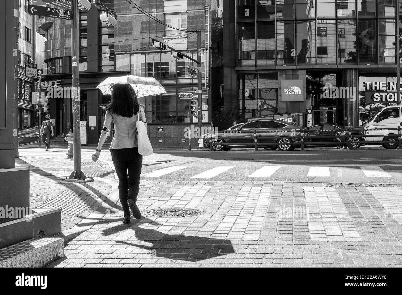 Quartier commerçant de Myeongdong dans le centre-ville de Séoul, capitale de la Corée du Sud, le 18 septembre 2024 Banque D'Images