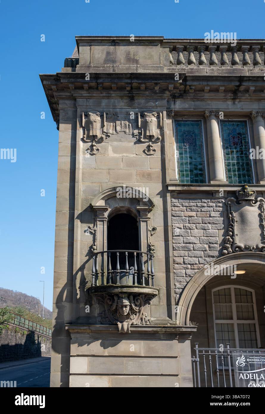 Bâtiments municipaux Pontypridd Rhondda Cynon TAF South Wales UK Banque D'Images