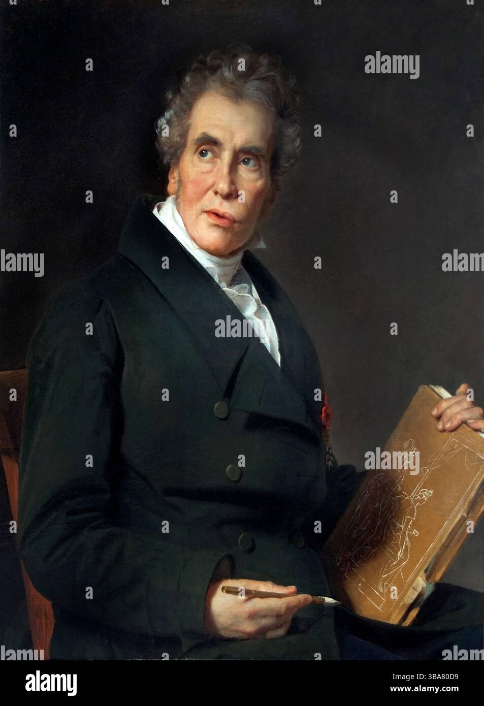 Jérôme Martin Langlois par Jacques-Louis David Français 1748–1825 France Musée français Louvre . Banque D'Images