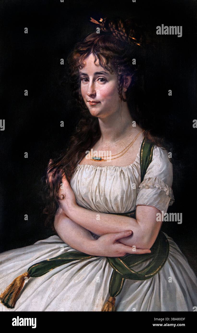 Madame Pasteur 1795 par GROS Antoine Jean 1771-1835 France Musée Français Louvre . Banque D'Images