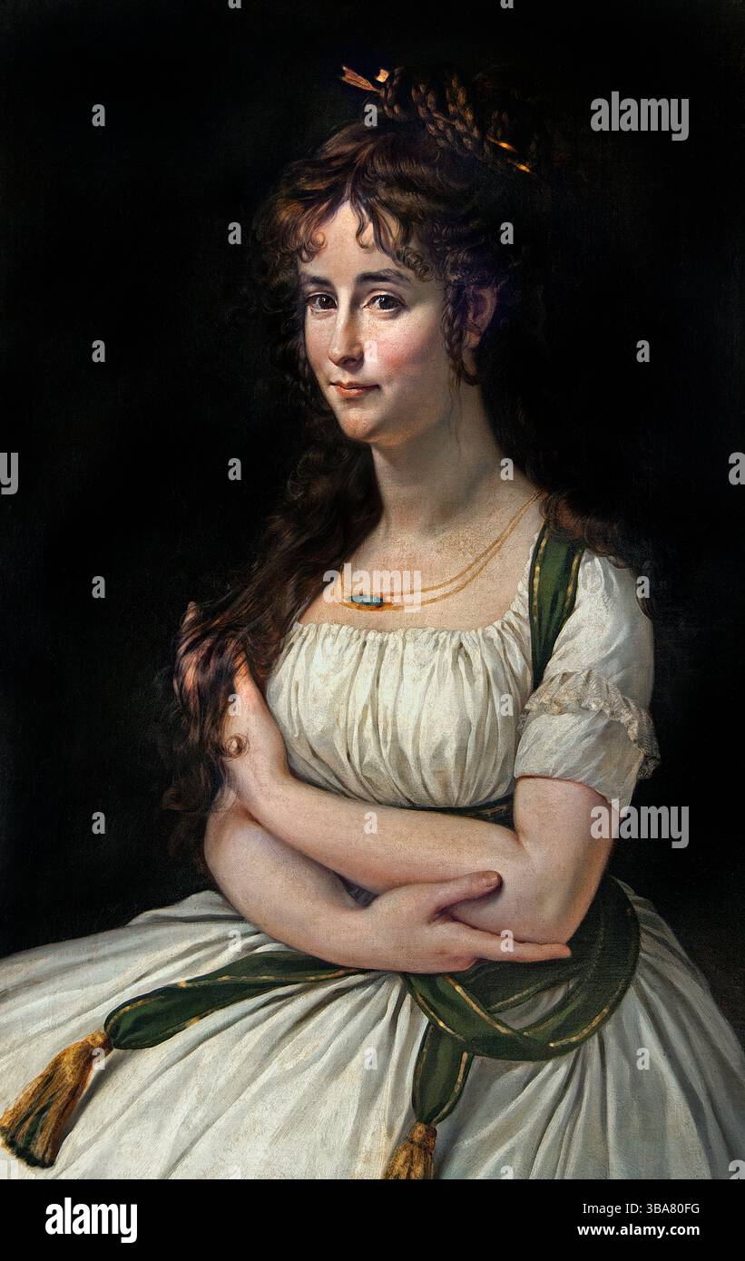 Madame Pasteur 1795 par GROS Antoine Jean 1771-1835 France Musée Français Louvre . Banque D'Images