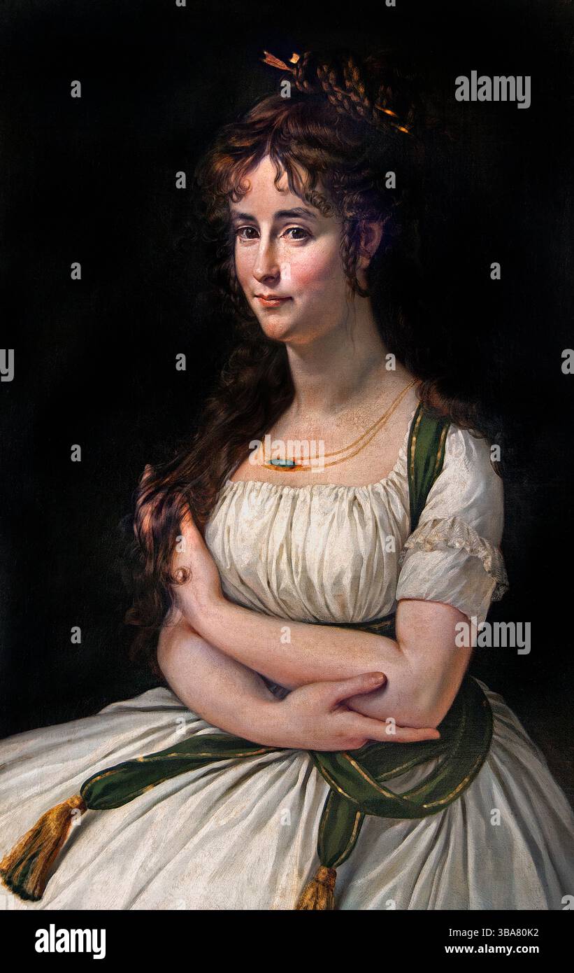 Madame Pasteur 1795 par GROS Antoine Jean 1771-1835 France Musée Français Louvre . Banque D'Images