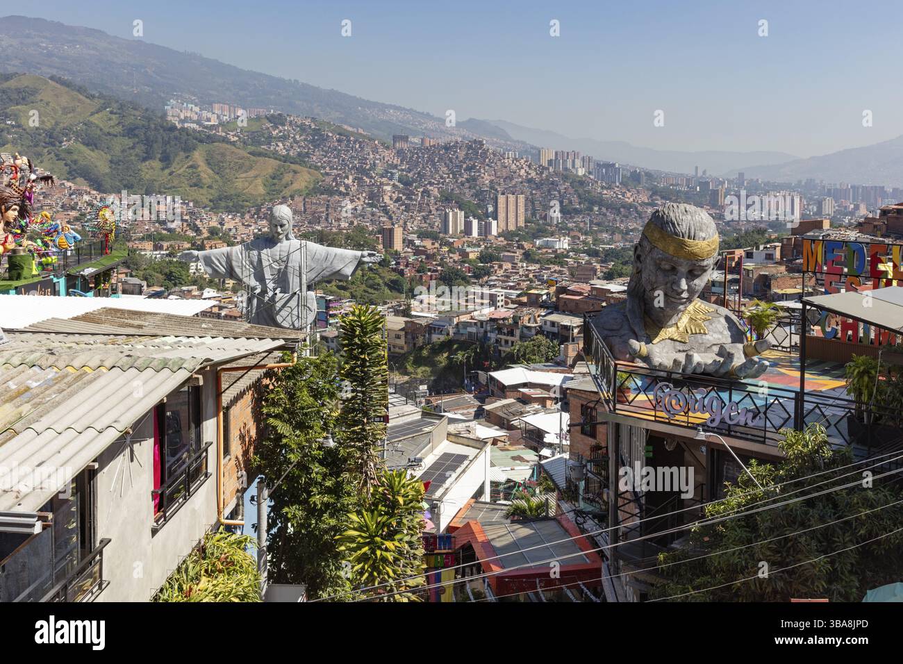 Comuna 13, Medellin, Colombie, Amérique du Sud Banque D'Images