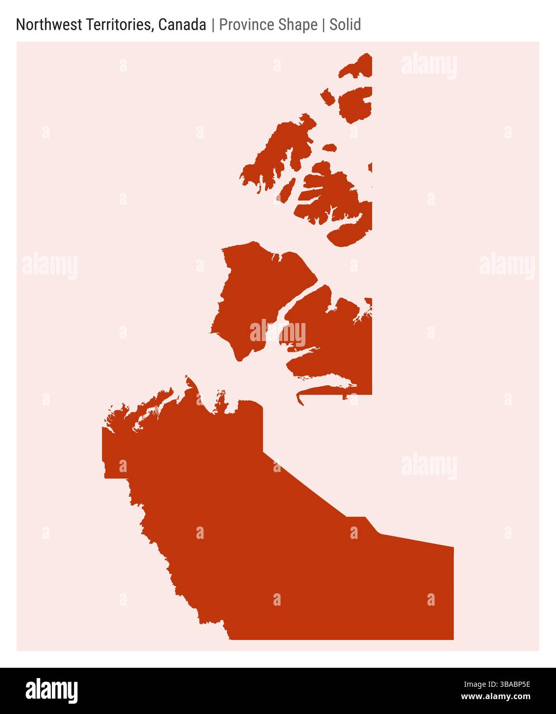 Territoires du Nord-Ouest, Canada. Carte vectorielle simple. Forme de la province. Style Uni. Frontière des Territoires du Nord-Ouest. Illustration vectorielle. Illustration de Vecteur