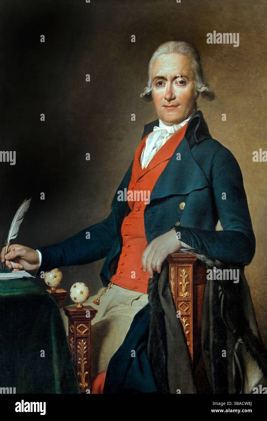 Gaspard Meyer, 1795-1796, par, Louis David, 1748-1825 , France, Français, Musée Louvre . Banque D'Images