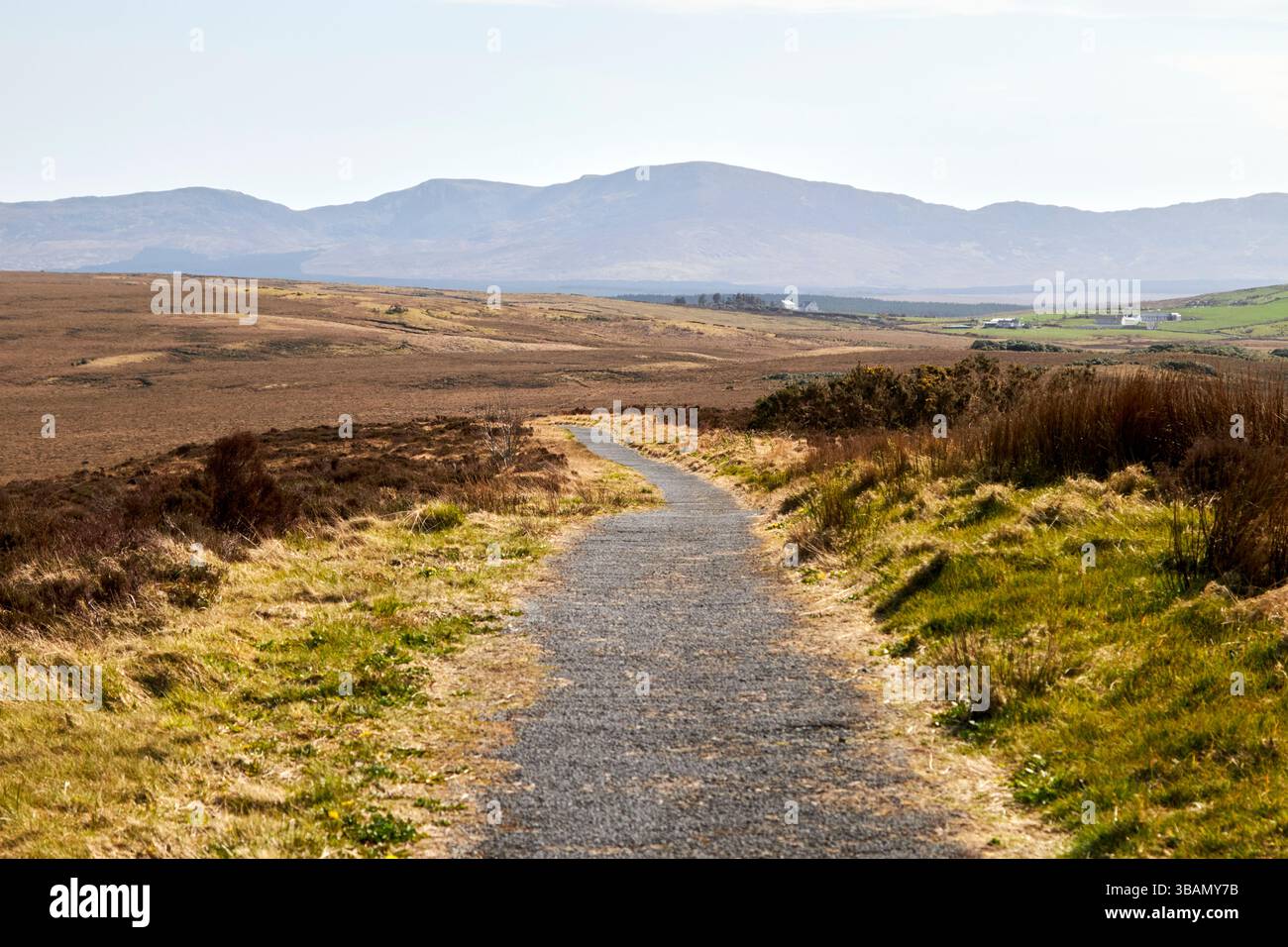 sentier de randonnée dans le parc national sauvage de nephin parc national ballycroy comté mayo république d'irlande Banque D'Images