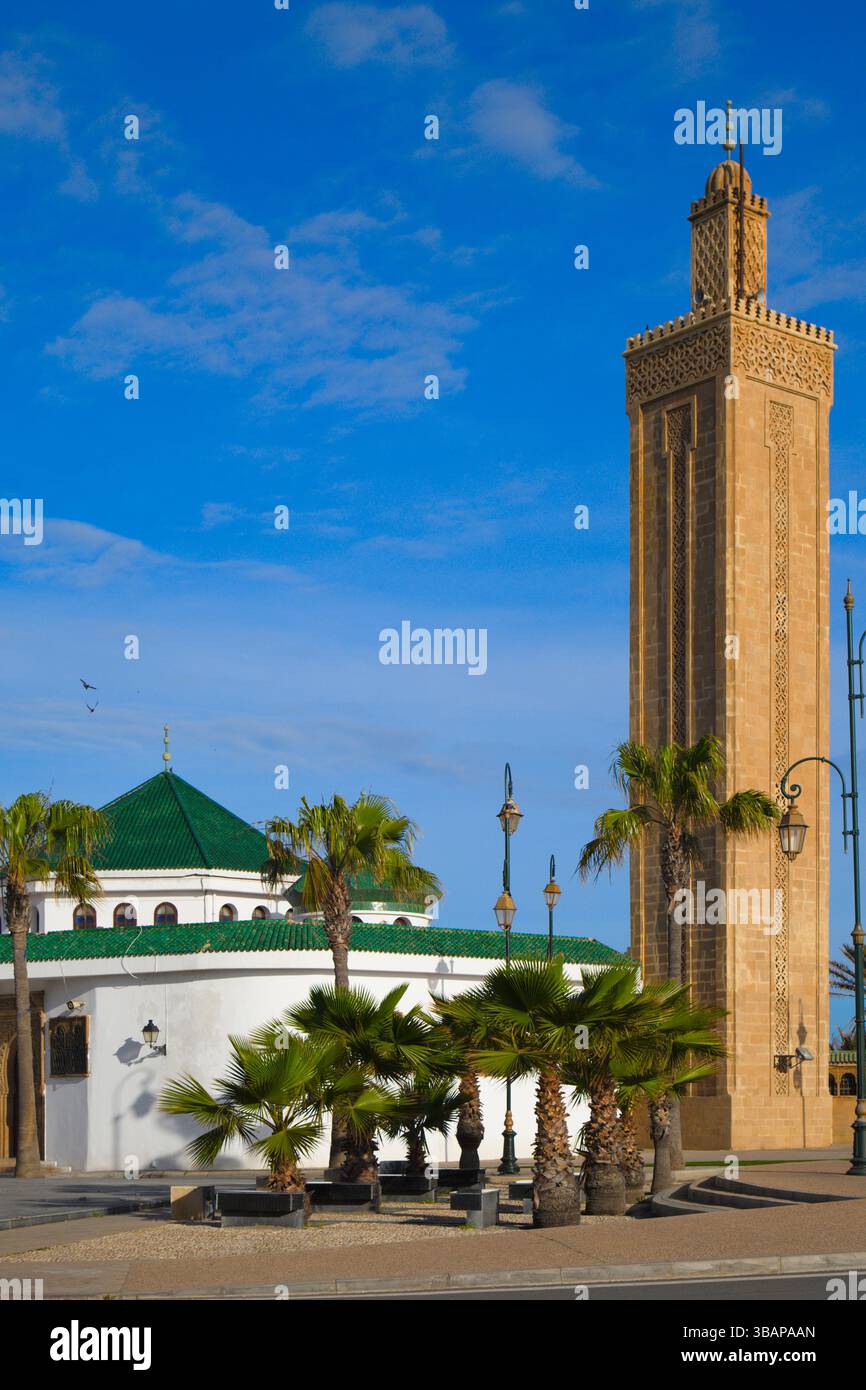Maroc, Rabat, Mosquée Ashohada, Banque D'Images