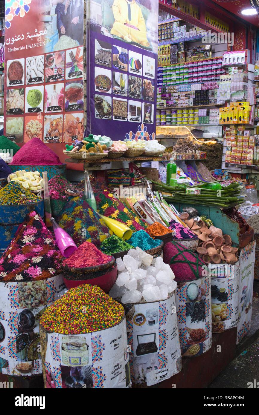 Maroc, Rabat, Médina, souk, boutique, shopping, Banque D'Images