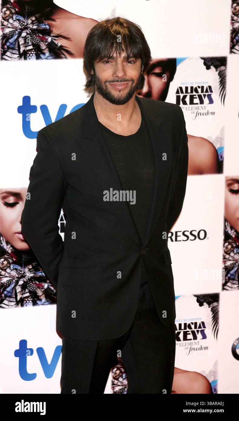 Joaquin Cortes au concert Alicia Keys à Madrid - 18 janvier 2010 Banque D'Images