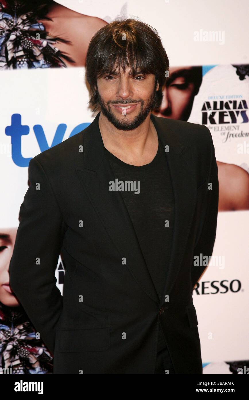 Joaquin Cortes au concert Alicia Keys à Madrid - 18 janvier 2010 Banque D'Images