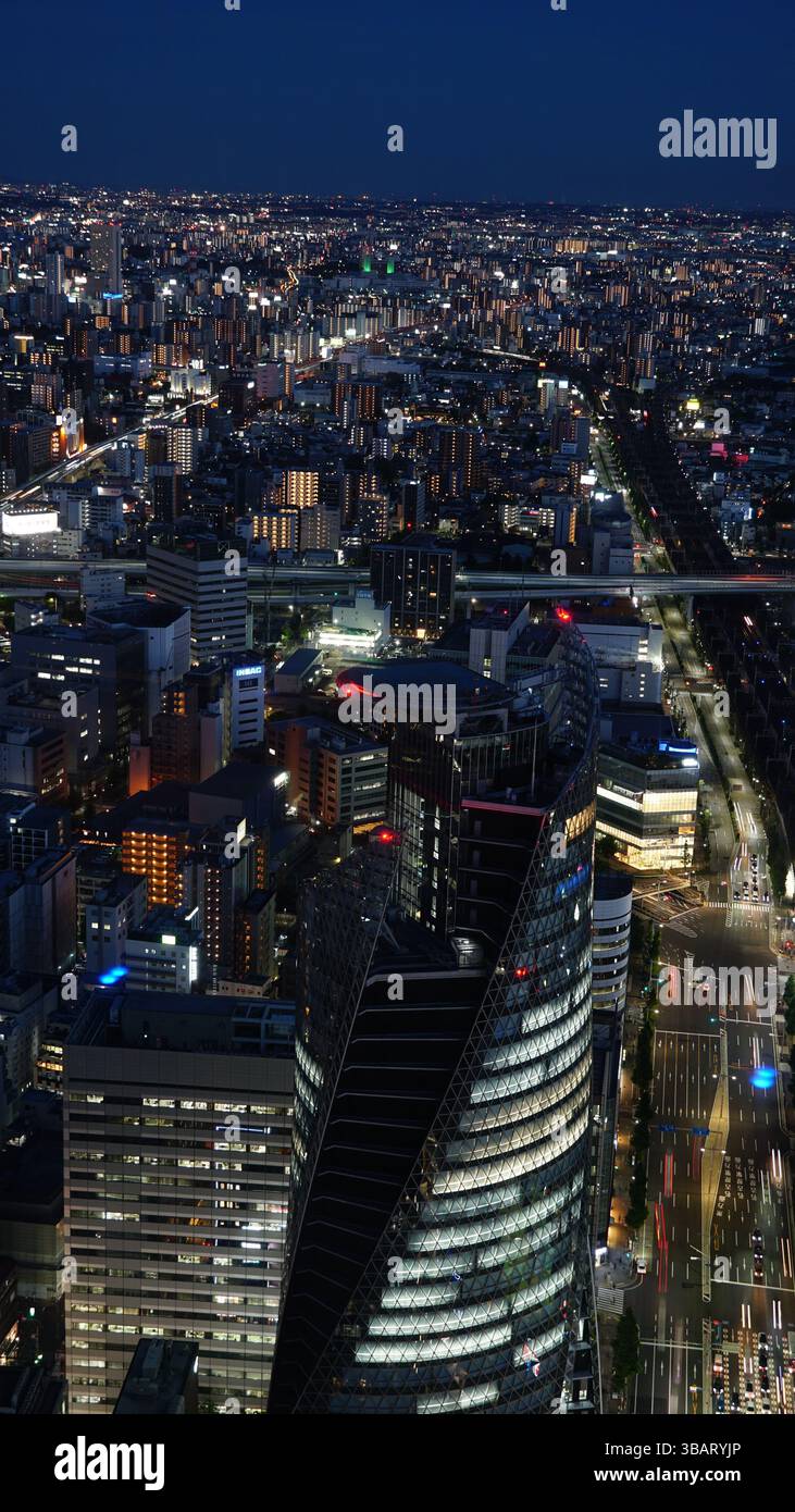 Paysage urbain de Nagoya : le cœur vibrant de la préfecture d’Aichi au Japon Banque D'Images