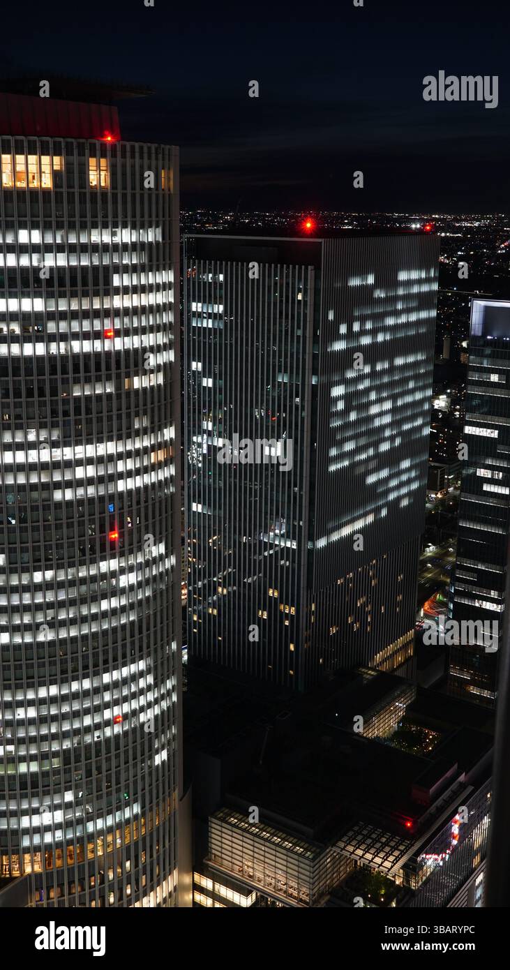Paysage urbain de Nagoya : le cœur vibrant de la préfecture d’Aichi au Japon Banque D'Images
