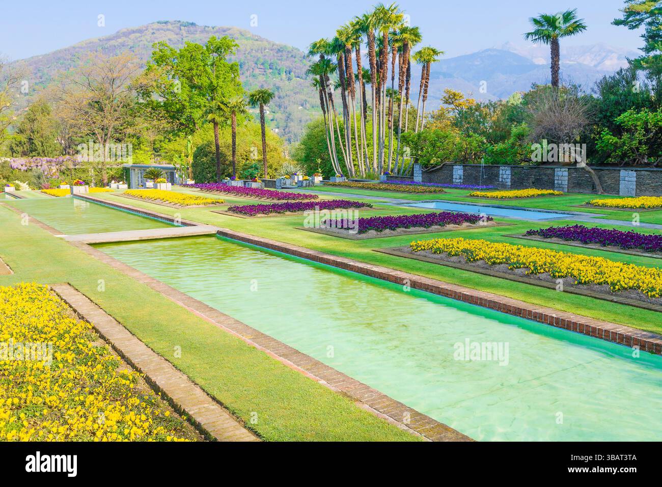 Villa Taranto un célèbre jardin botanique à Pallanza, Verbania, Lac majeur, Italie. Banque D'Images
