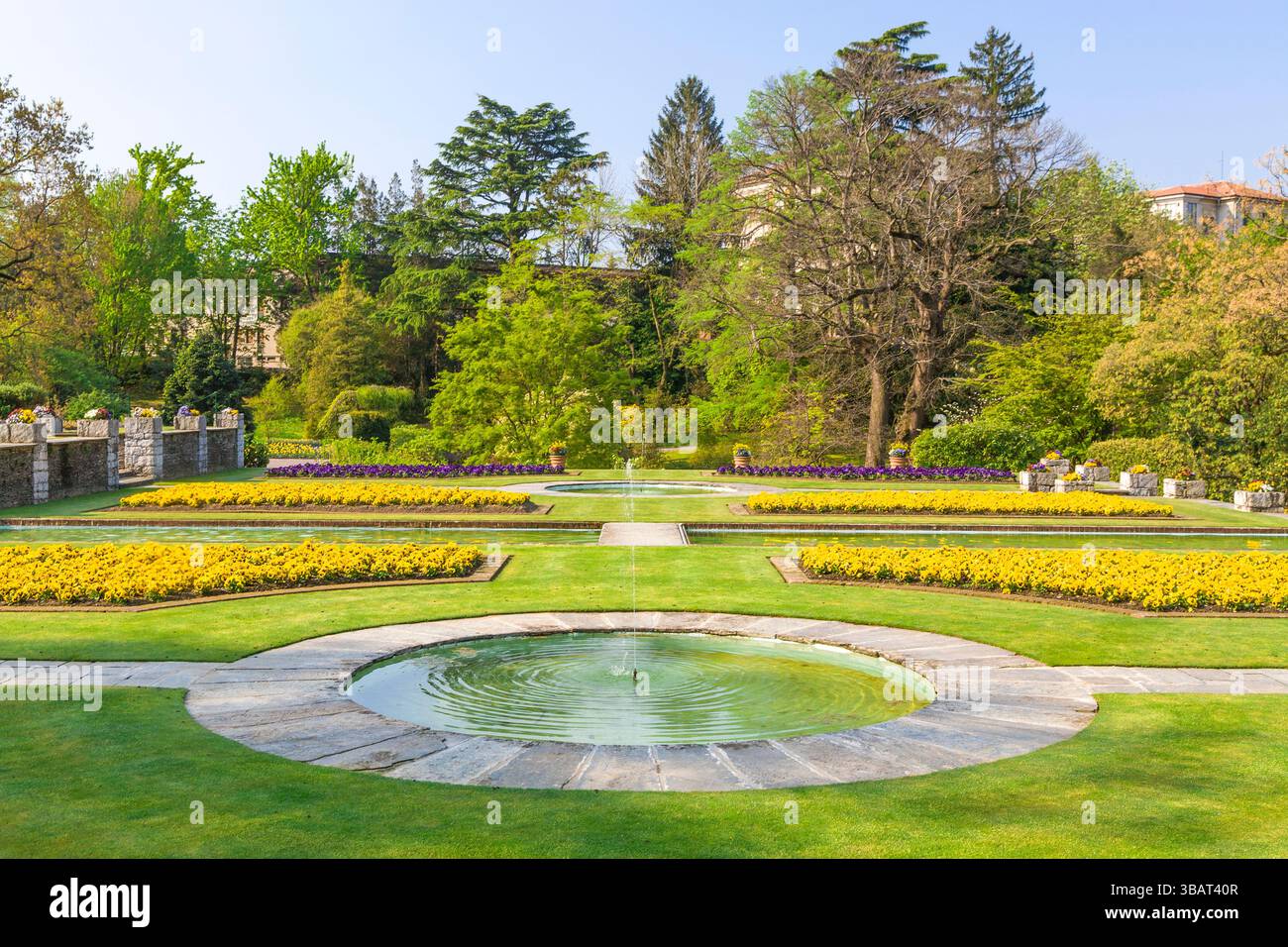 Villa Taranto un célèbre jardin botanique à Pallanza, Verbania, Lac majeur, Italie. Banque D'Images