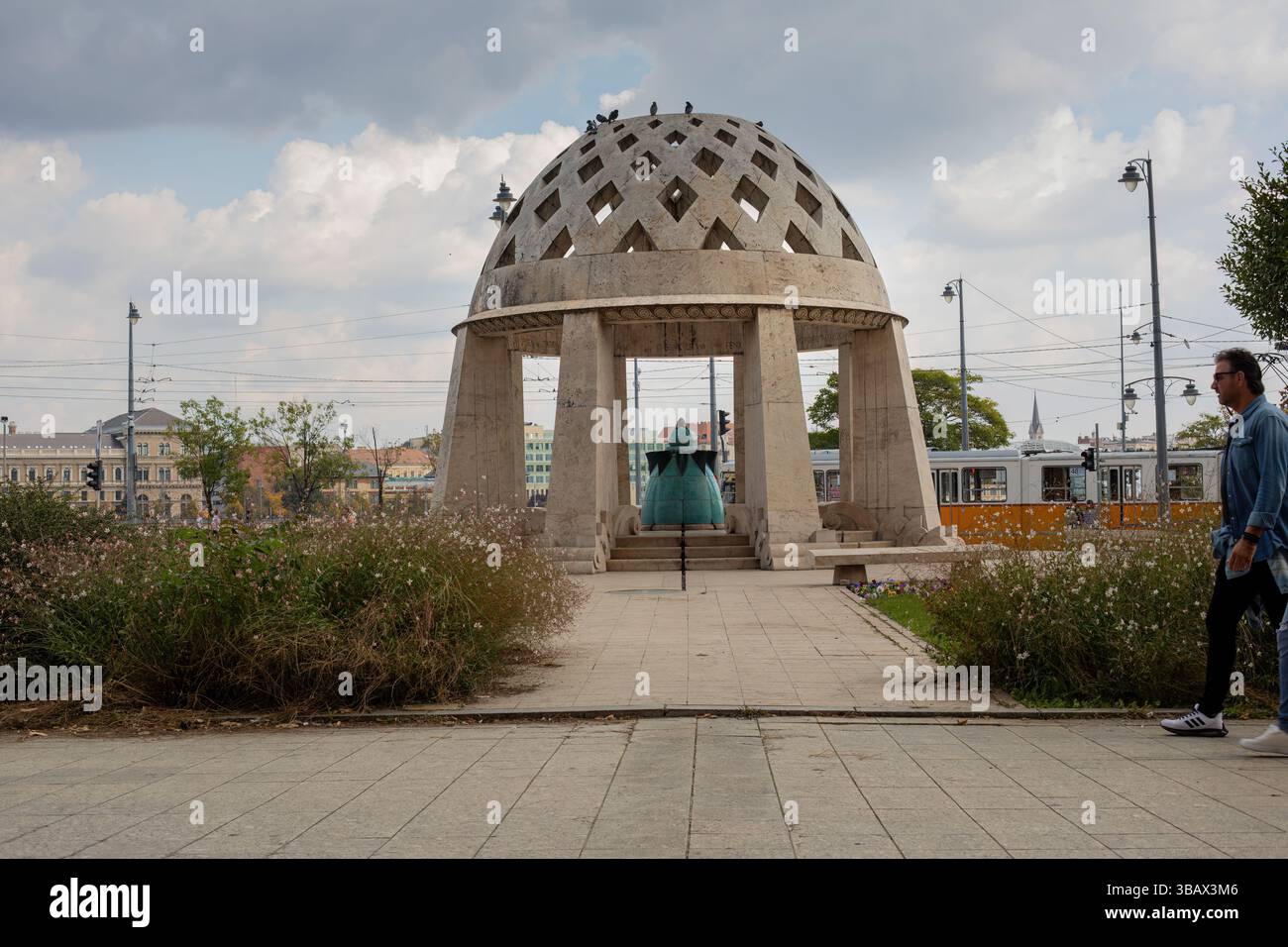 Budapest, Hongrie - octobre 7,2023 : place des thermes Gellert Banque D'Images