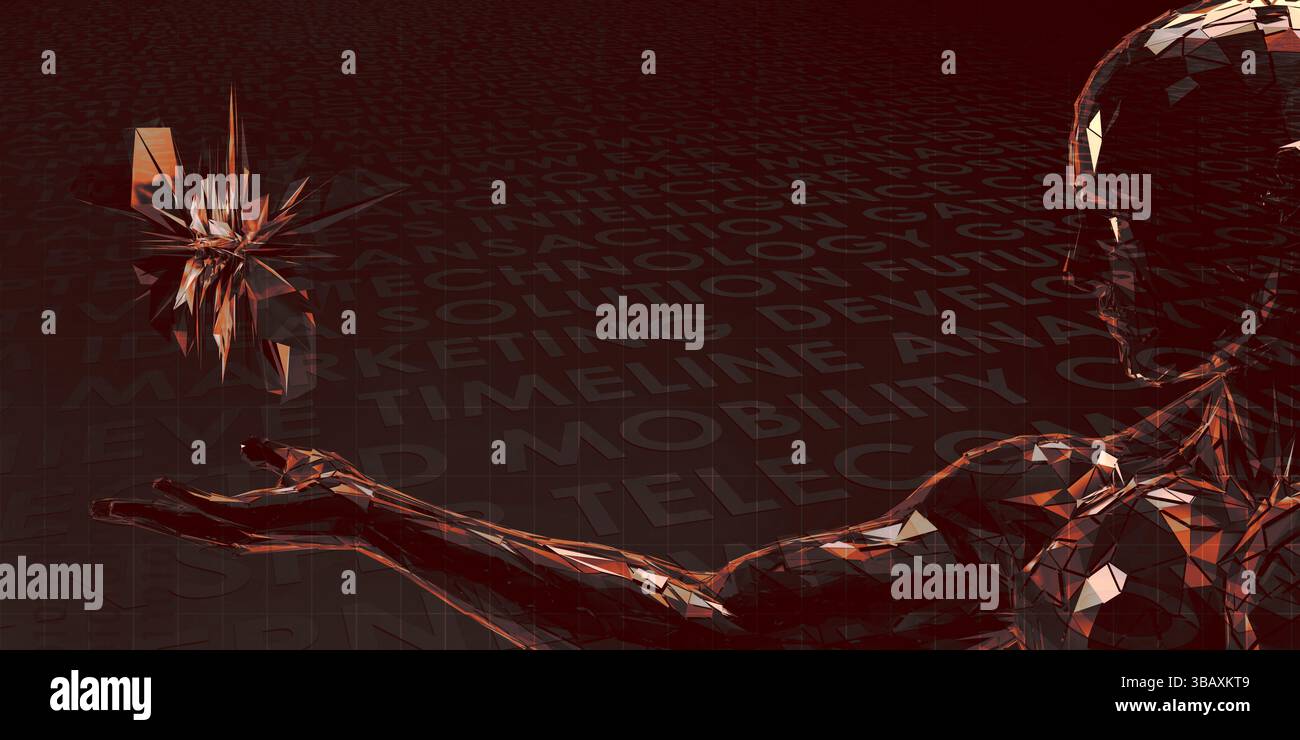 Système de santé numérique et logiciel Technologie corps comme concept Banque D'Images