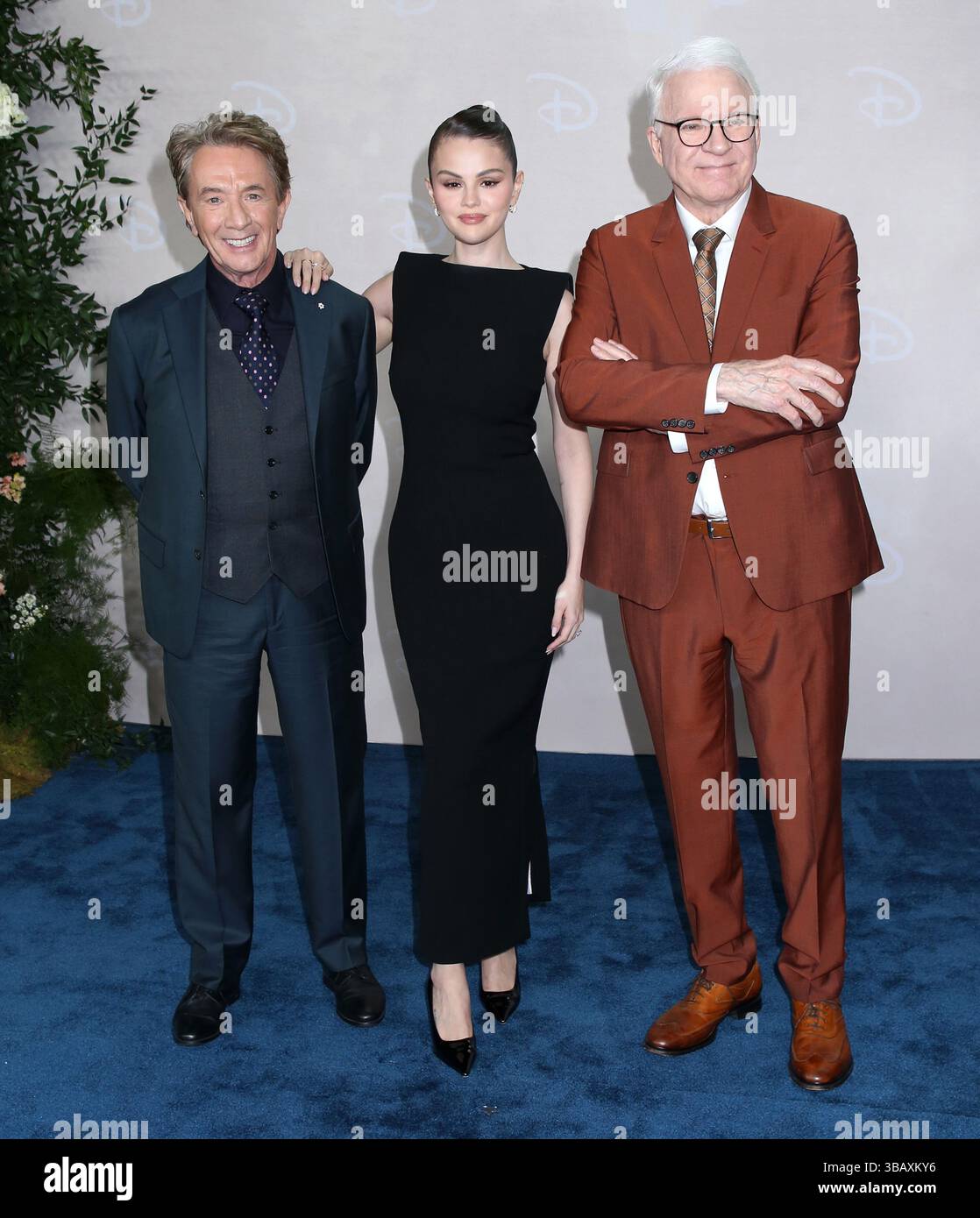 New York, États-Unis. 13 mai 2025. Martin Short, Selena Gomez et Steve Martin présents au Disney Upfront 2025 qui s'est tenu au Javits Center de New York, NY, le 13 mai 2025 © Steven Bergman/AFF-USA.COM crédit : AFF/Alamy Live News Banque D'Images