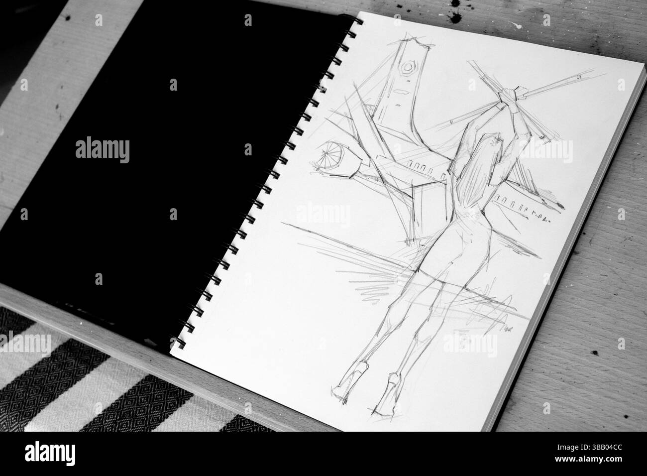 Portrait d’une femme ingénieur, symbole d’innovation et de détermination. Banque D'Images