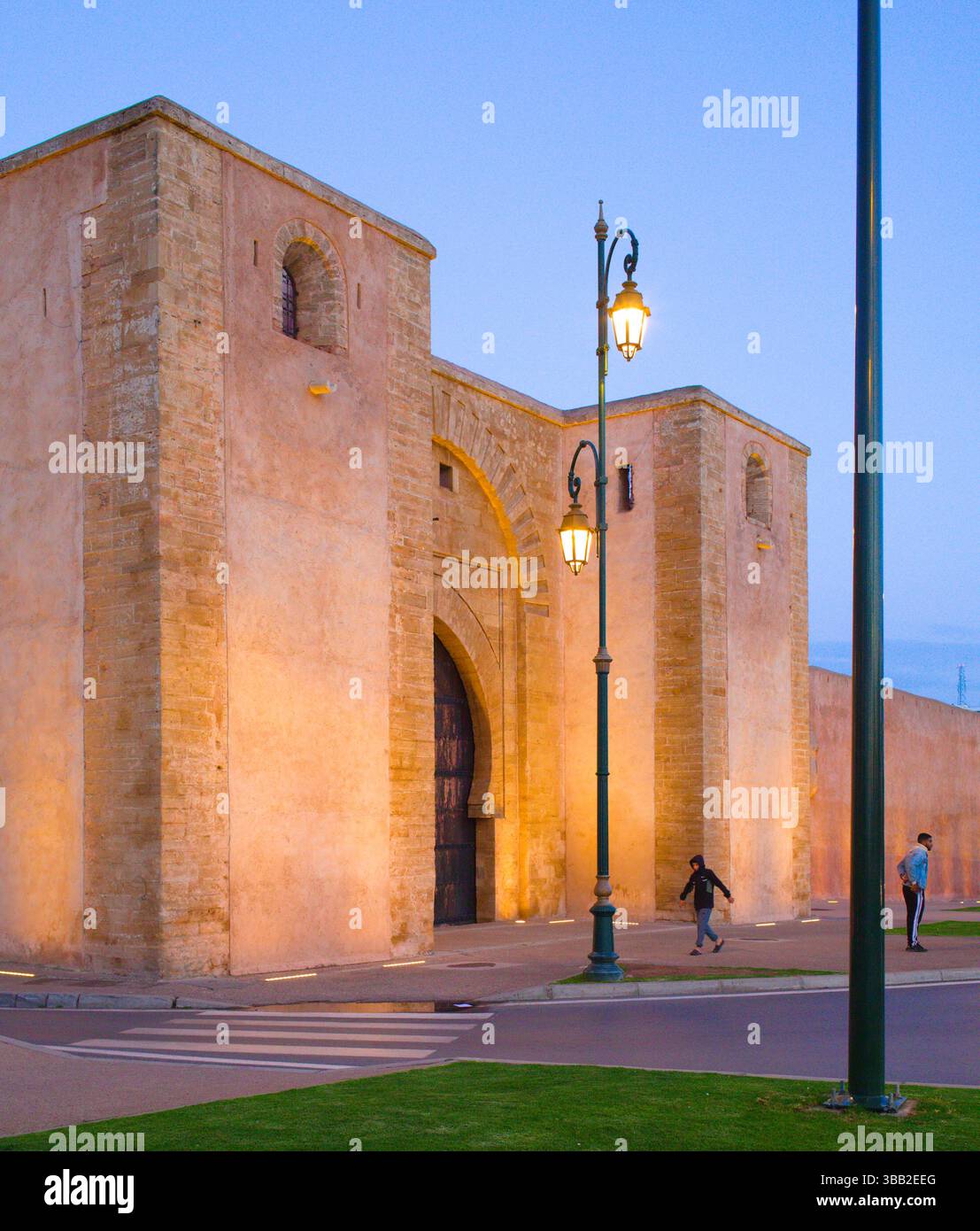 Maroc, Rabat, Bab El-Alou, porte, remparts, Banque D'Images
