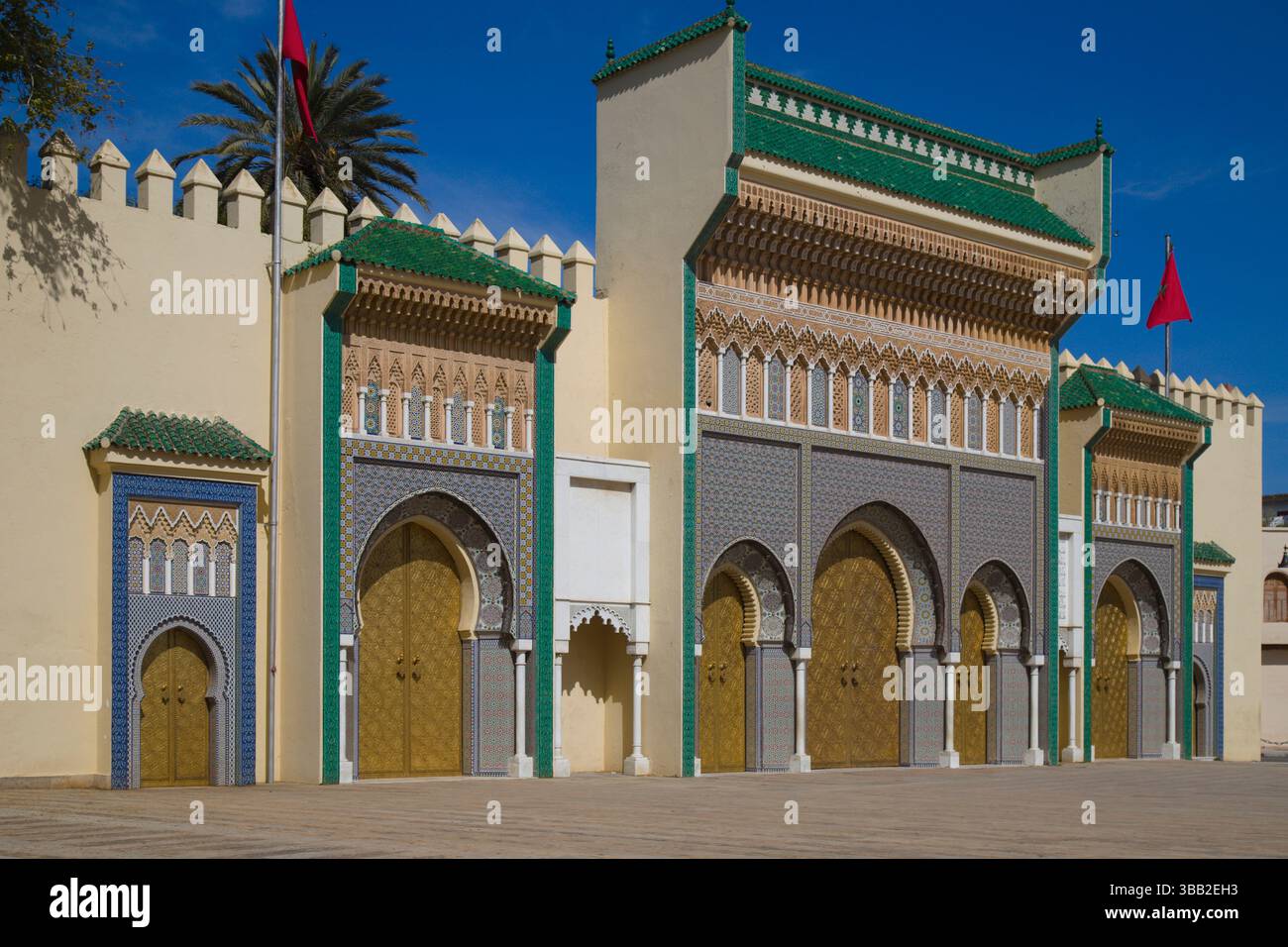 Maroc, Fès, Palais Royal, repère, monument, Banque D'Images