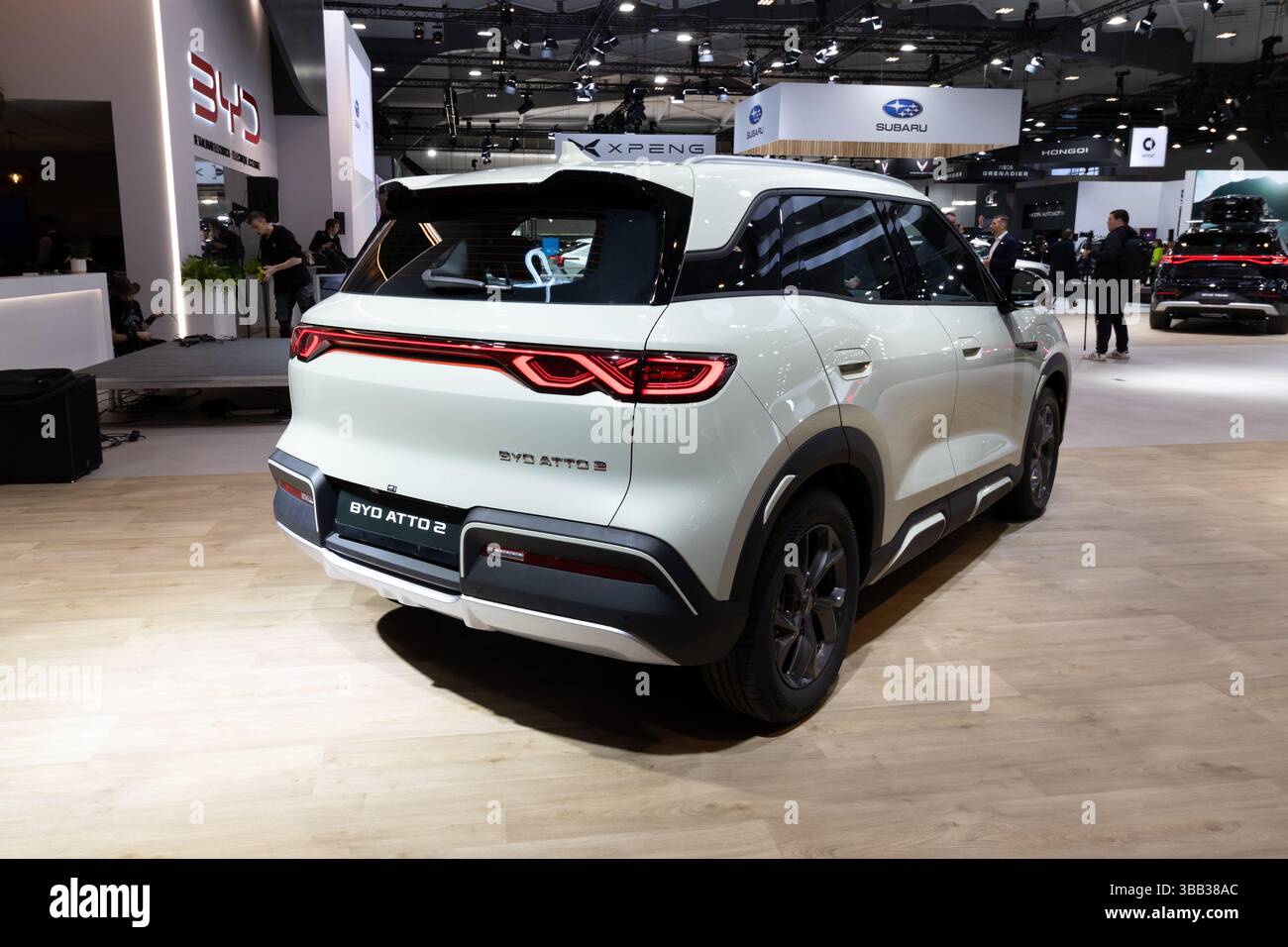 BYD Atto 2 (2025) voiture électrique au salon de Bruxelles. Bruxelles, Belgique - 10 janvier 2025. Banque D'Images