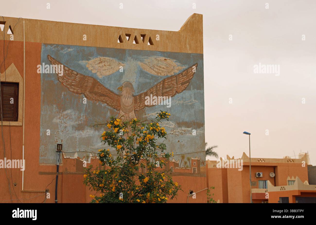 Murale à Ghadames dans l'État de Libye Banque D'Images