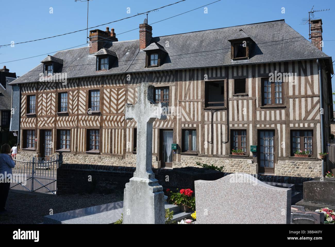Le village de Genneville en Normandie, France, 2025 Banque D'Images