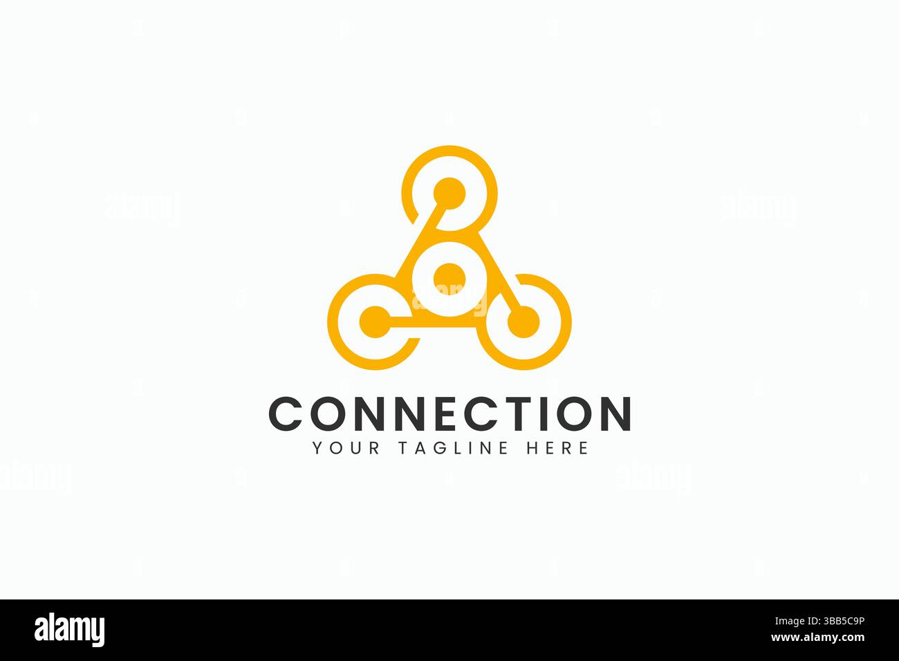 Points de connexion Cycling Global Network logo Sign Symbol Technology Network Community Illustration de Vecteur