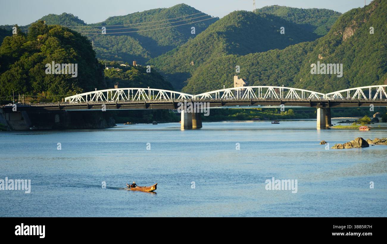 Inuyama - ville historique du château et charme pittoresque au Japon Banque D'Images