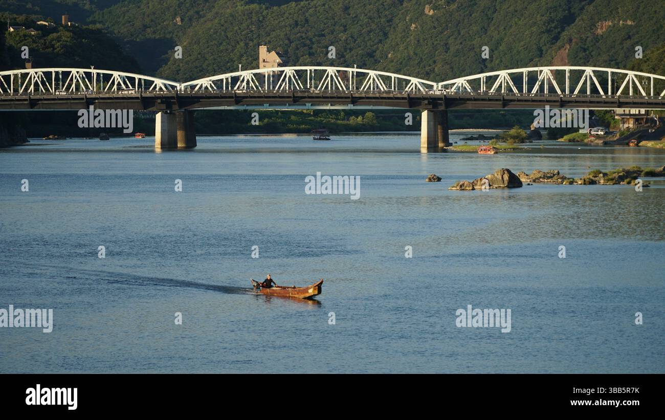 Inuyama - ville historique du château et charme pittoresque au Japon Banque D'Images