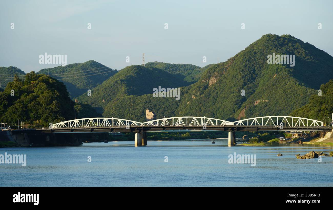Inuyama - ville historique du château et charme pittoresque au Japon Banque D'Images