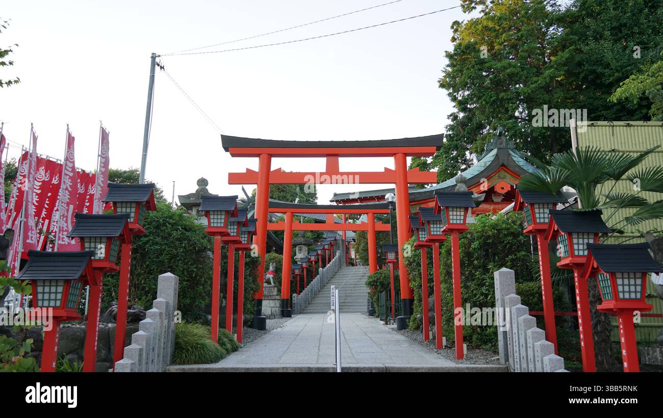 Inuyama - ville historique du château et charme pittoresque au Japon Banque D'Images