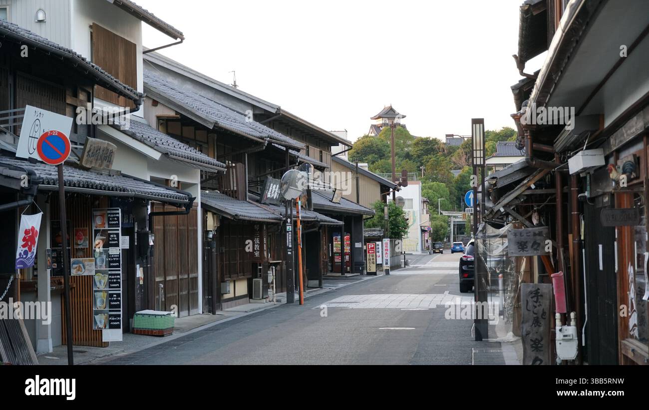 Inuyama - ville historique du château et charme pittoresque au Japon Banque D'Images