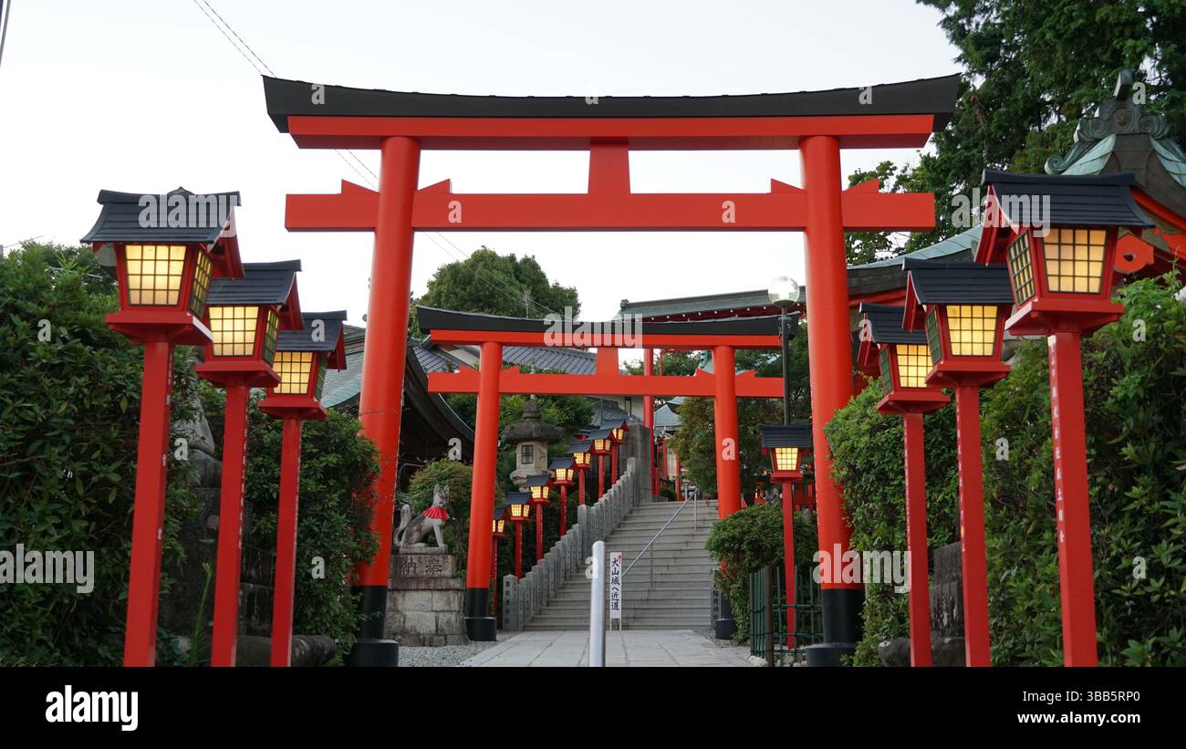 Inuyama - ville historique du château et charme pittoresque au Japon Banque D'Images