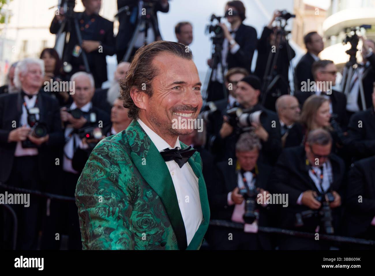 Cannes, France. 14 mai 2025. L'acteur français William Abadie assiste au tapis rouge de la projection de ''Mission impossible : le dernier compte'' lors de la 78e édition du Festival de Cannes au Palais des Festivals le 14 mai 2025 à Cannes, France. Crédit : Bernard Menigault/Alamy Live News Banque D'Images
