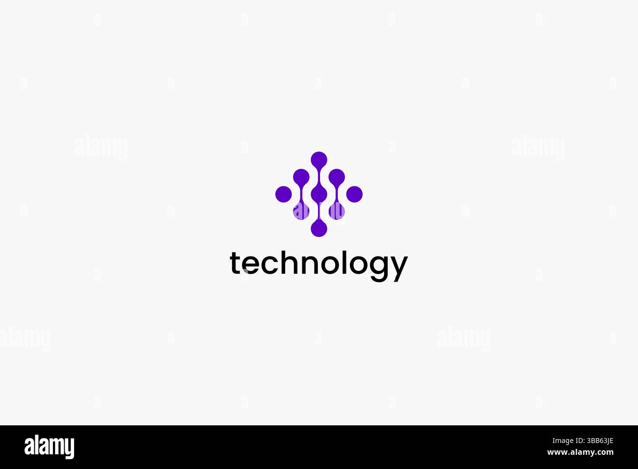 Dots Connect Technology and Connection Business future innovation Software logo concept Illustration de Vecteur