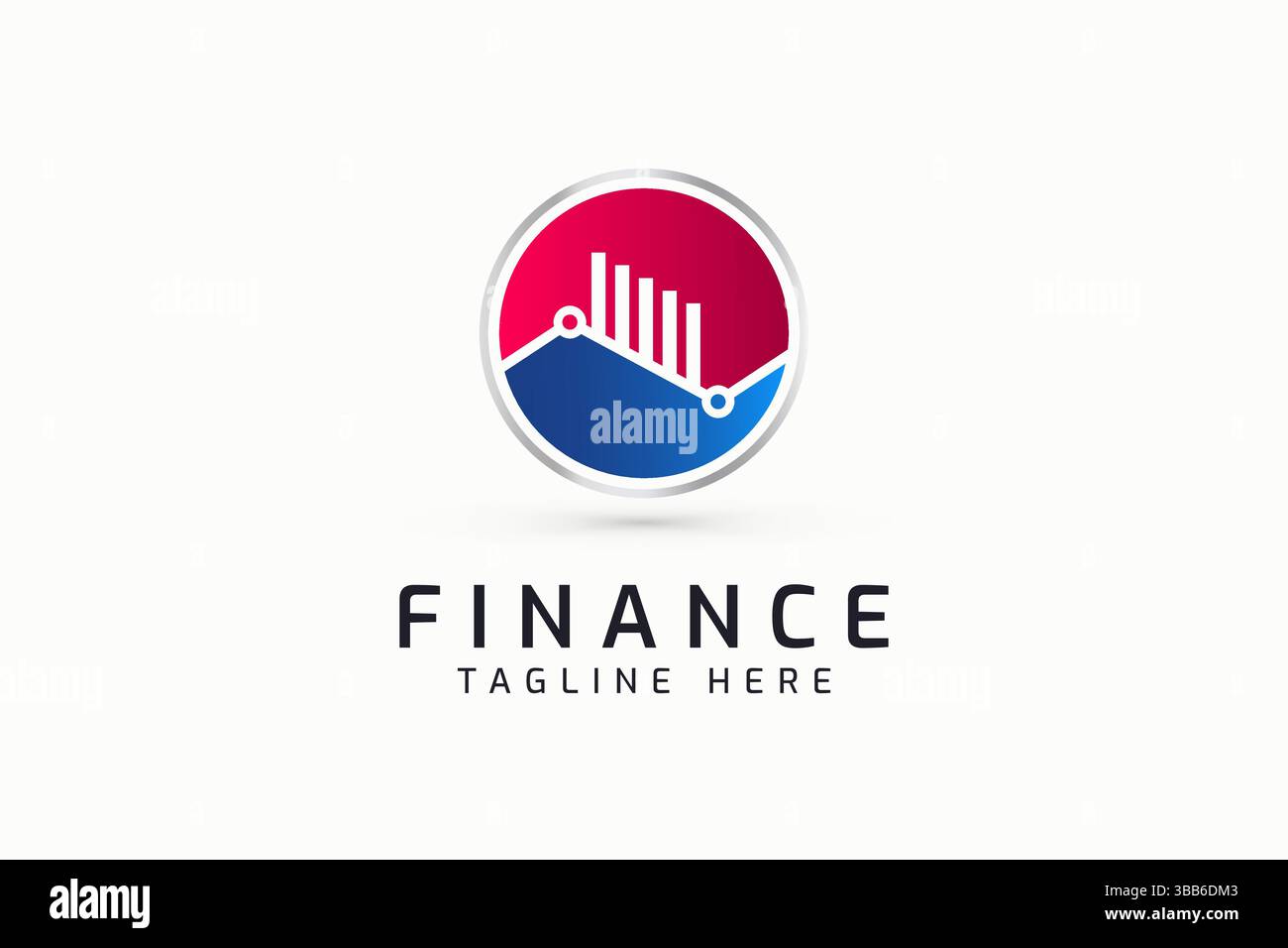 Global Investment Business Finance logo Chart Statistics concept Illustration de Vecteur