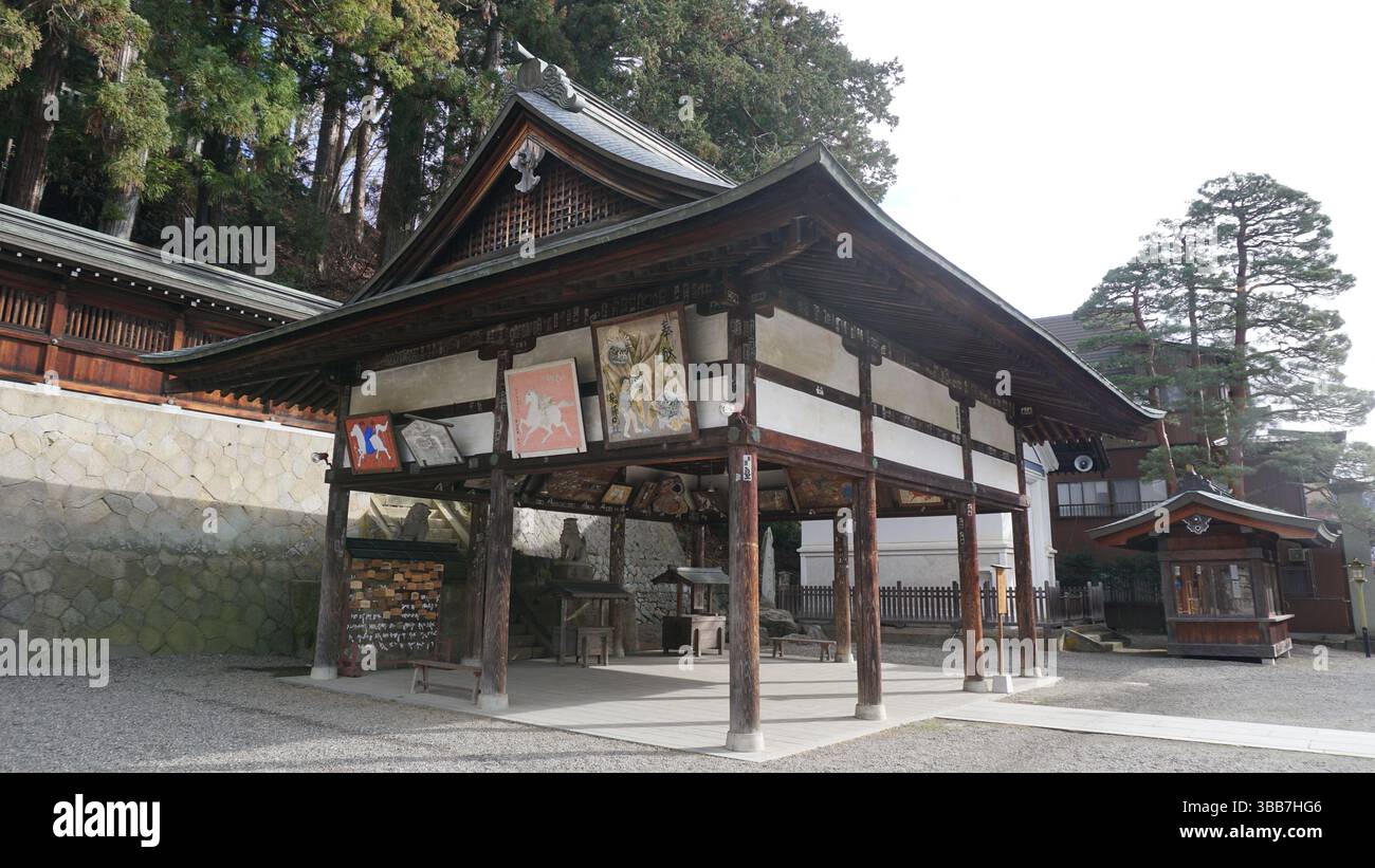 Takayama Cityscape : mélange de tradition et de nature Banque D'Images