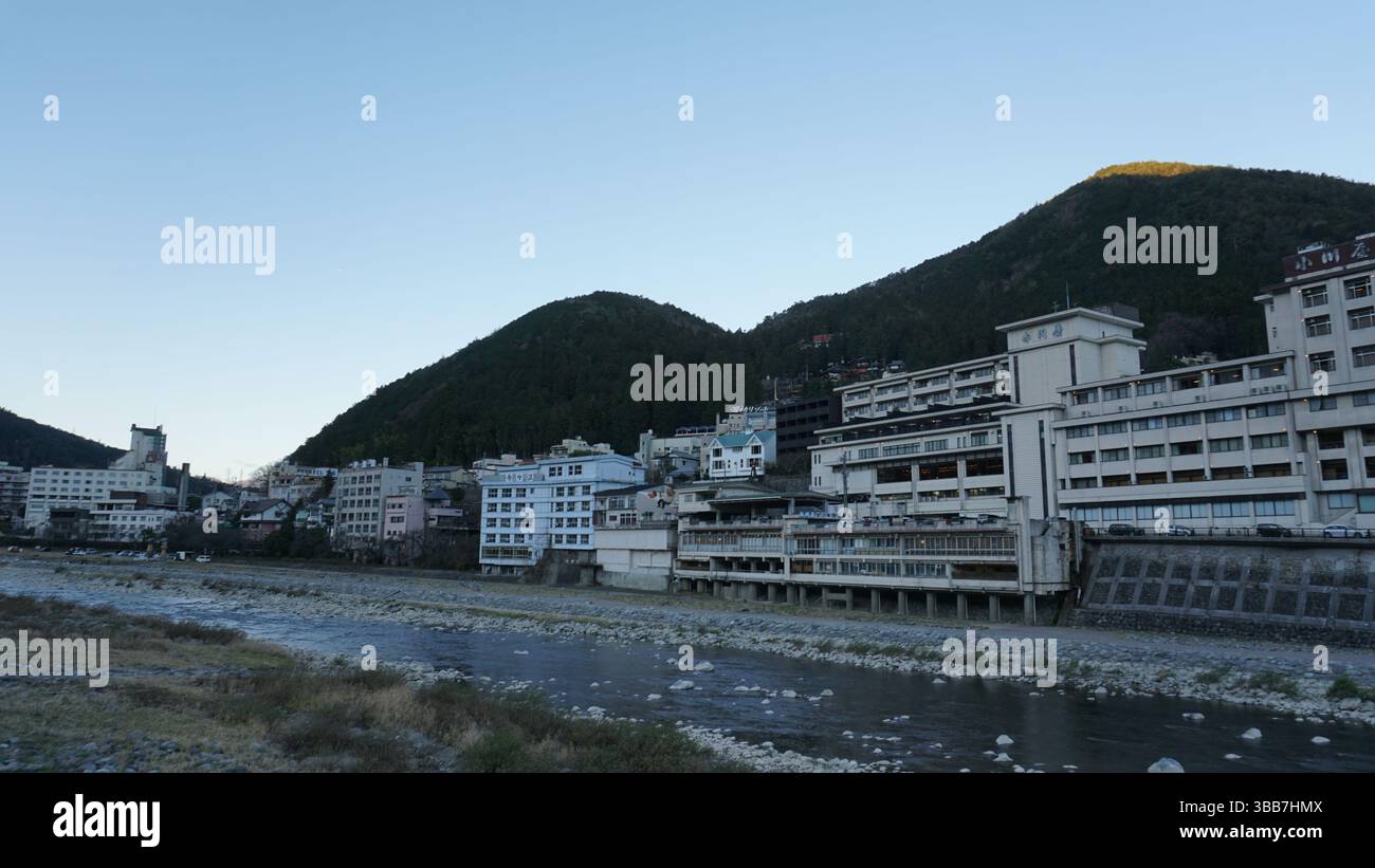 Takayama Cityscape : mélange de tradition et de nature Banque D'Images