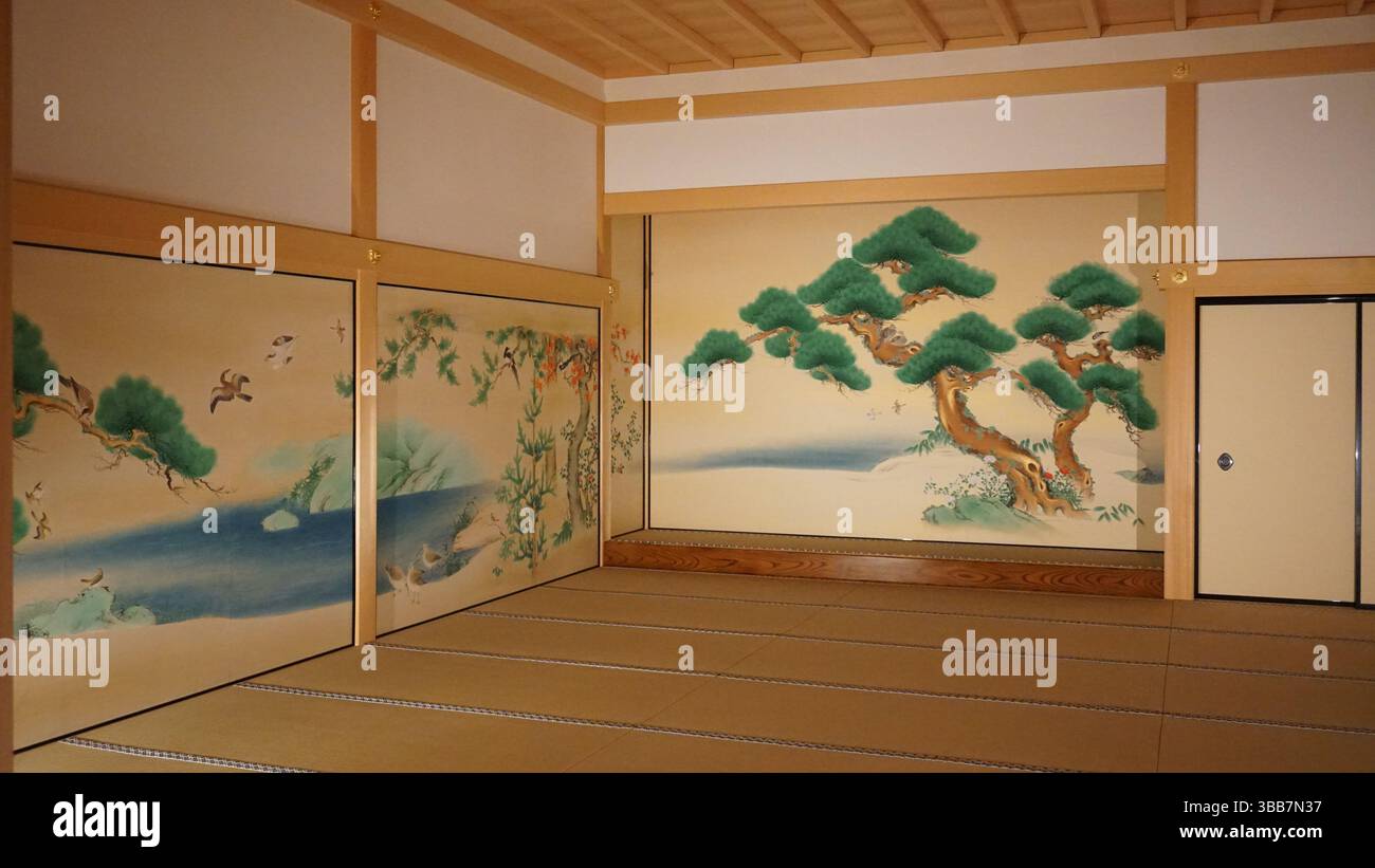 Château de Nagoya Palais Honmaru – architecture traditionnelle japonaise et histoire Banque D'Images