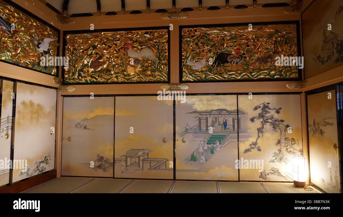 Château de Nagoya Palais Honmaru – architecture traditionnelle japonaise et histoire Banque D'Images