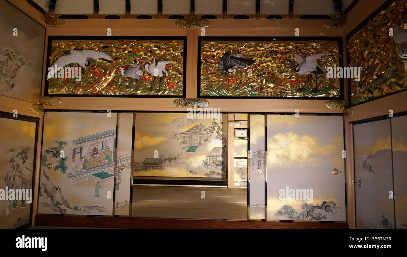 Château de Nagoya Palais Honmaru – architecture traditionnelle japonaise et histoire Banque D'Images